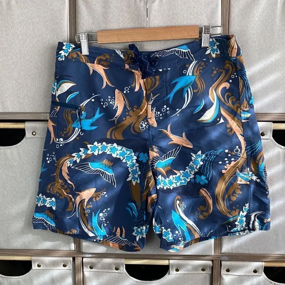 Patagonia mens fish swim trunks